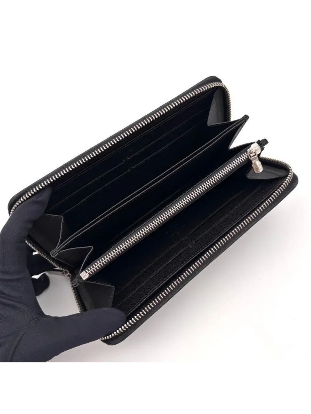 Louis Vuitton Epi Zippy Wallet Noir Black